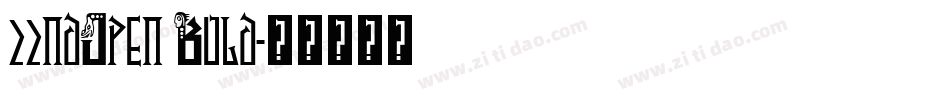 22ndOpen Bold字体转换